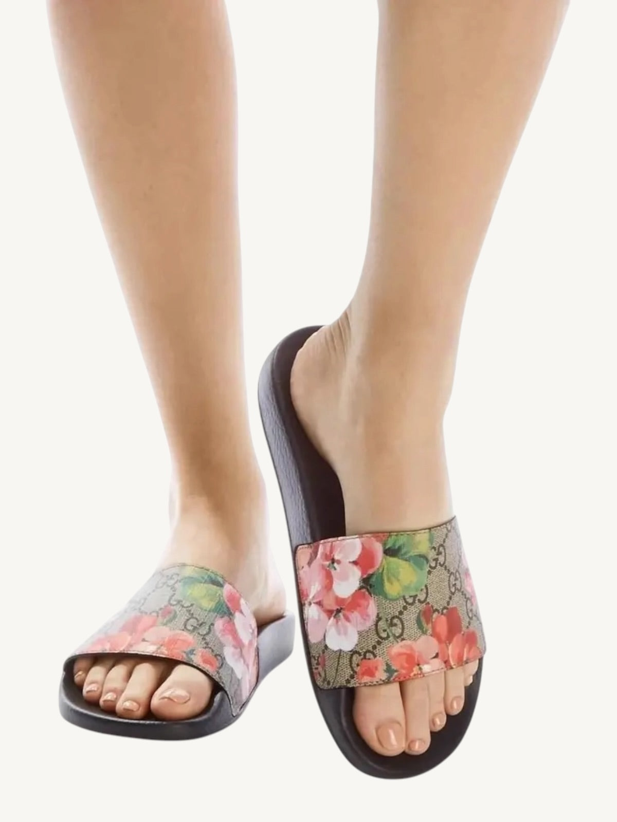 Gucci GG Blooms Pursuit Slide Sandals — Size 36 — New in Box