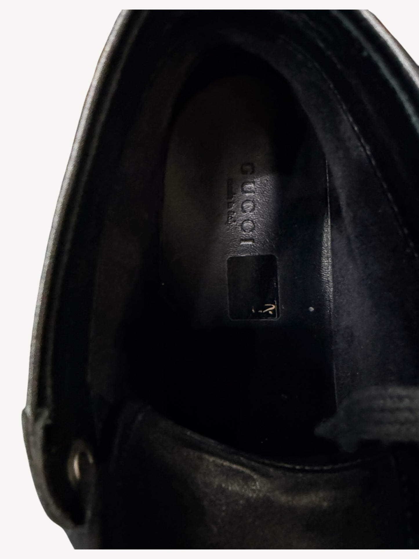 Gucci GG Crystal High-Top Sneaker — Graphite Black — Size 37