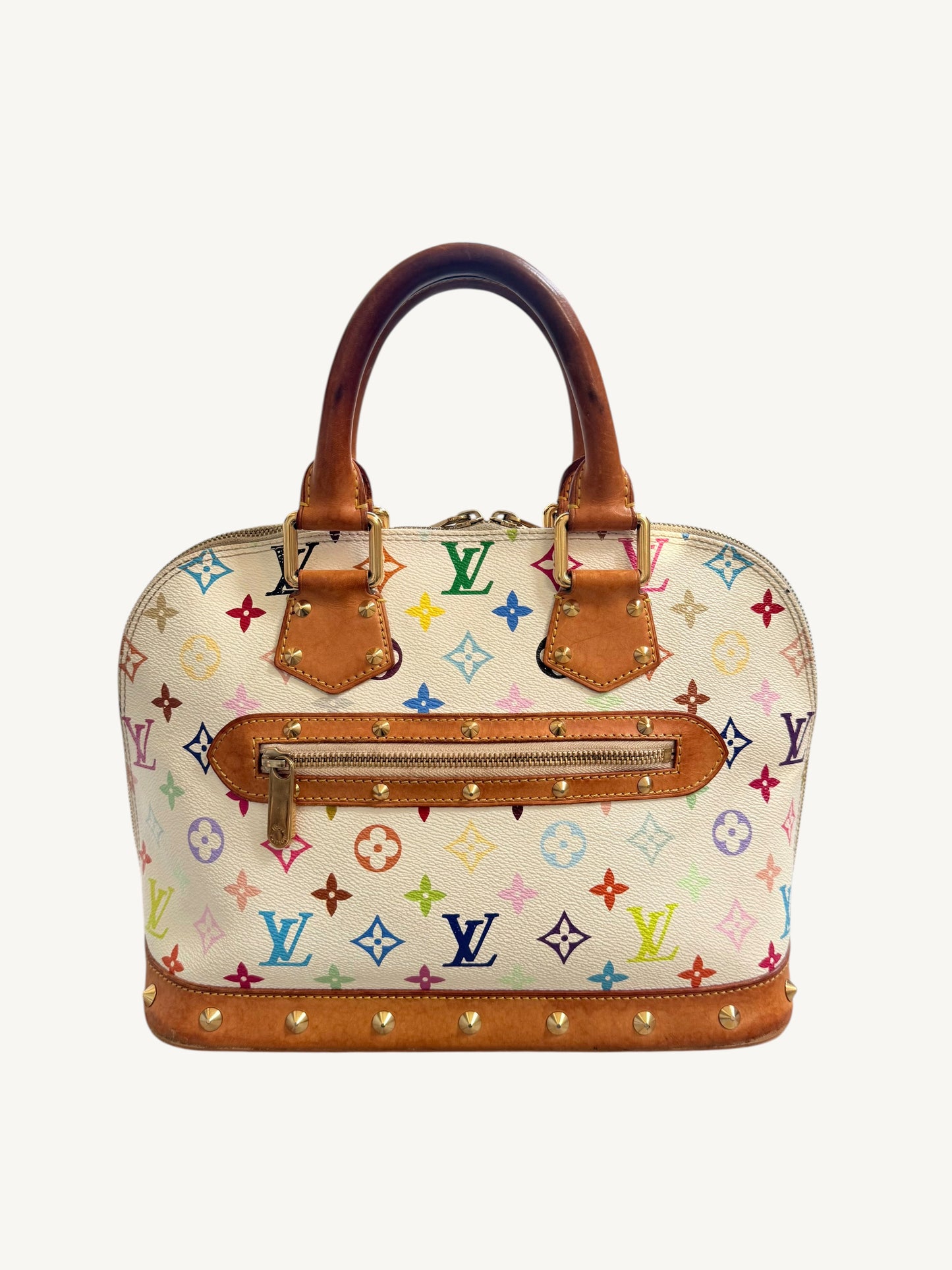 Louis Vuitton Alma MM — Multicolor White Monogram | Murakami Collaboration