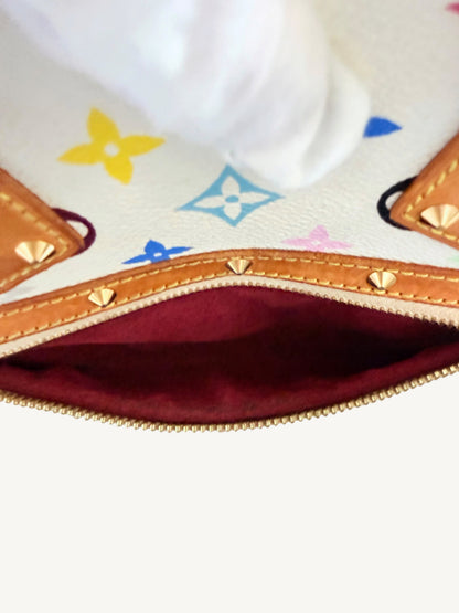 Louis Vuitton Alma MM — Multicolor White Monogram | Murakami Collaboration