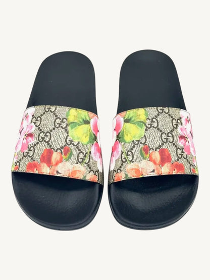 Gucci GG Blooms Pursuit Slide Sandals — Size 36 — New in Box