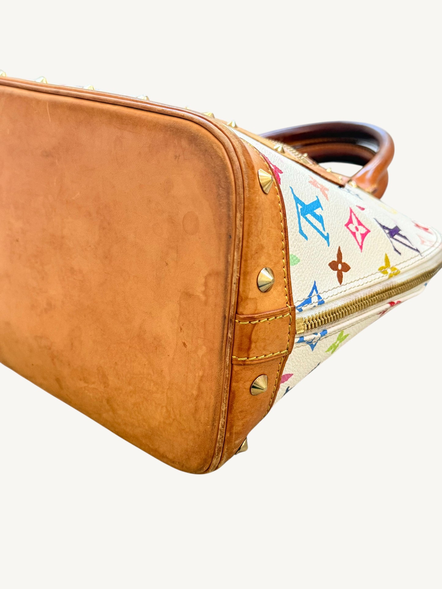 Louis Vuitton Alma MM — Multicolor White Monogram | Murakami Collaboration