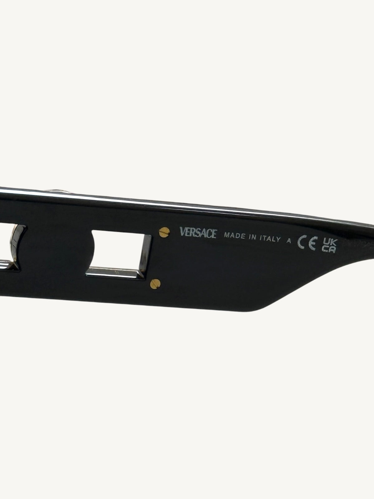 Versace VE4458 Black Butterfly Sunglasses — Gold Medusa — New Full Set