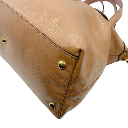 Gucci Soho Brown Patent Leather Satchel Crossbody Bag With Tassel Style 308362