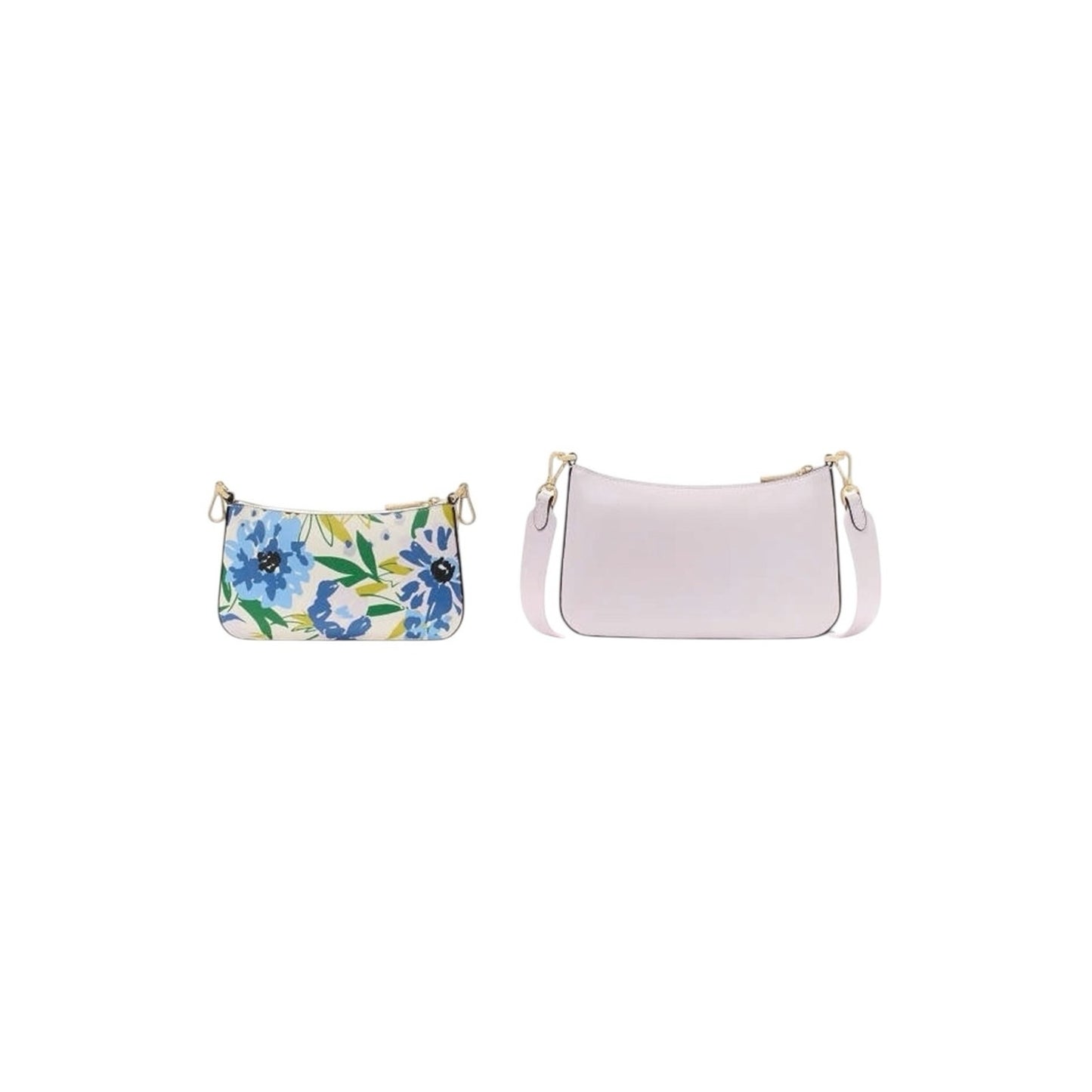 Kate Spade 2-in-1 Lilac & Blue Floral Convertible Crossbody Bag Set $349 MSRP