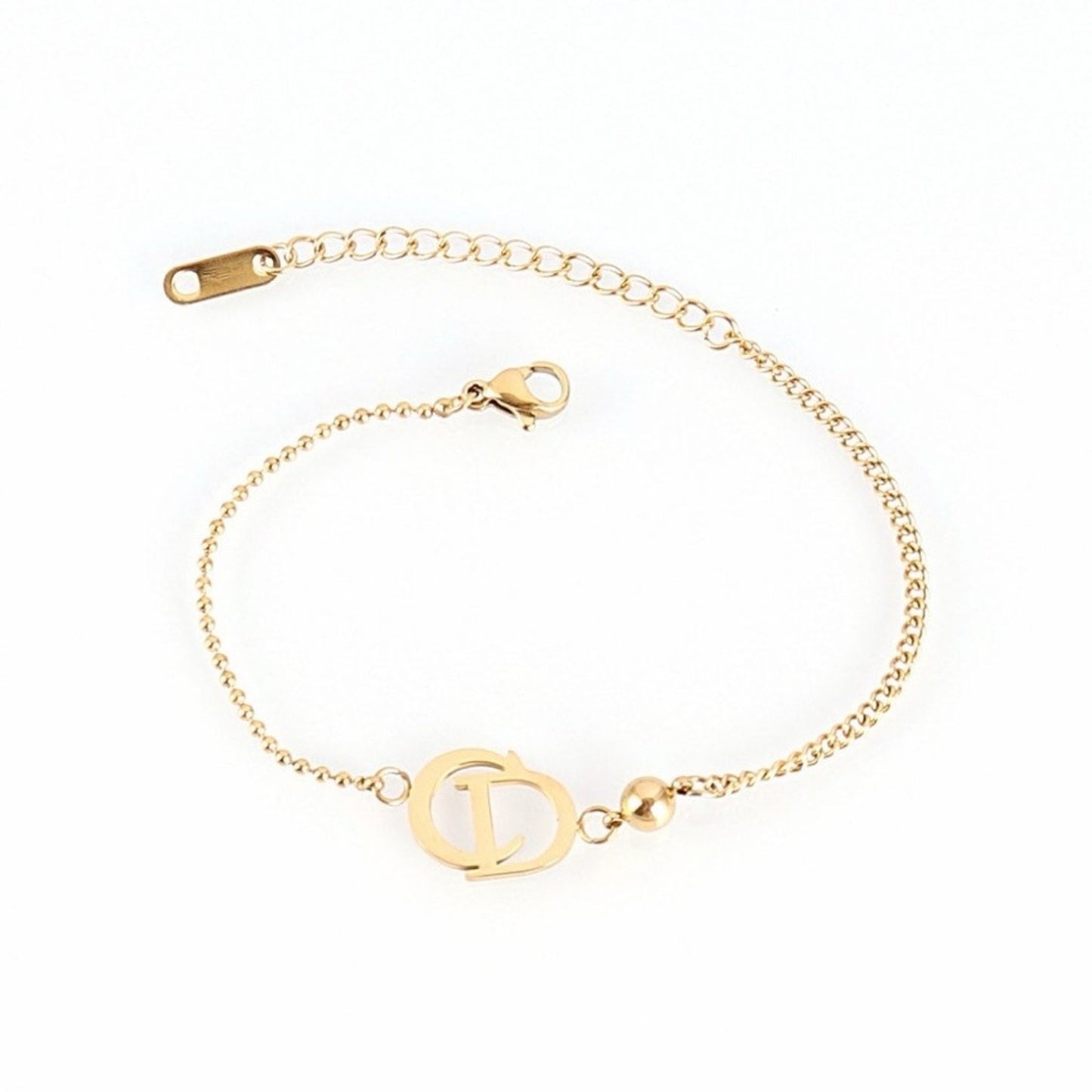 Gold Plated Stainless Steel 3 Piece Set Necklace, Bracelet, and Earrings