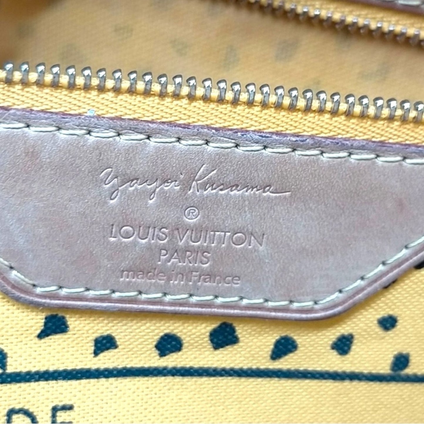 Louis Vuitton x Yayoi Kusama Limited Edition Yellow Waves Neverfull MM Tote