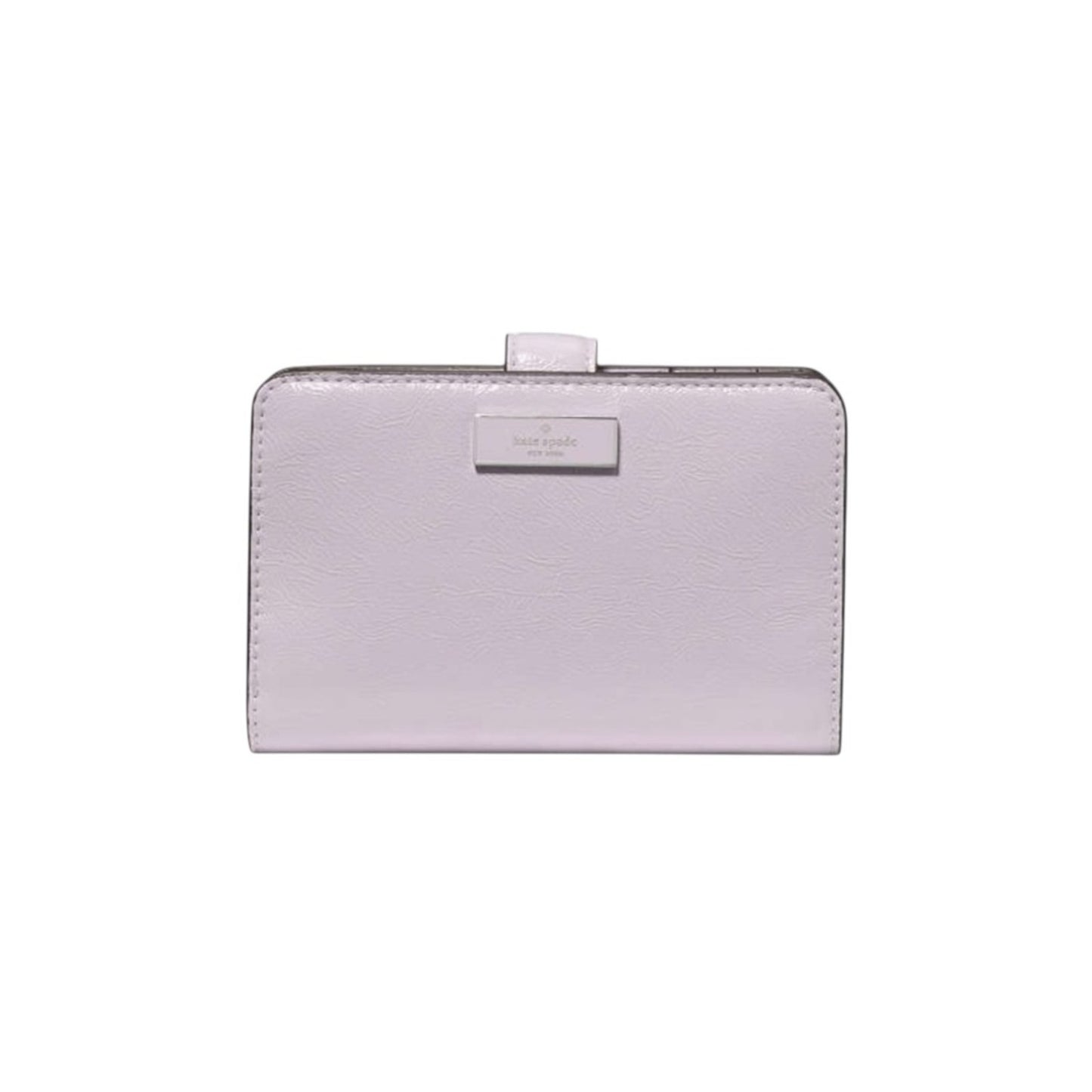 Kate Spade Lilac Bridget Crinkle Patent Medium Compact Bifold Wallet