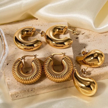 Retail $250+ MYSTERY JEWELRY BOX OF GOLD PLATED STAINLESS STEEL JEWELRY MIX