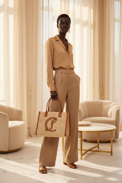 Amara with Christian Louboutin By My Side Large Tote