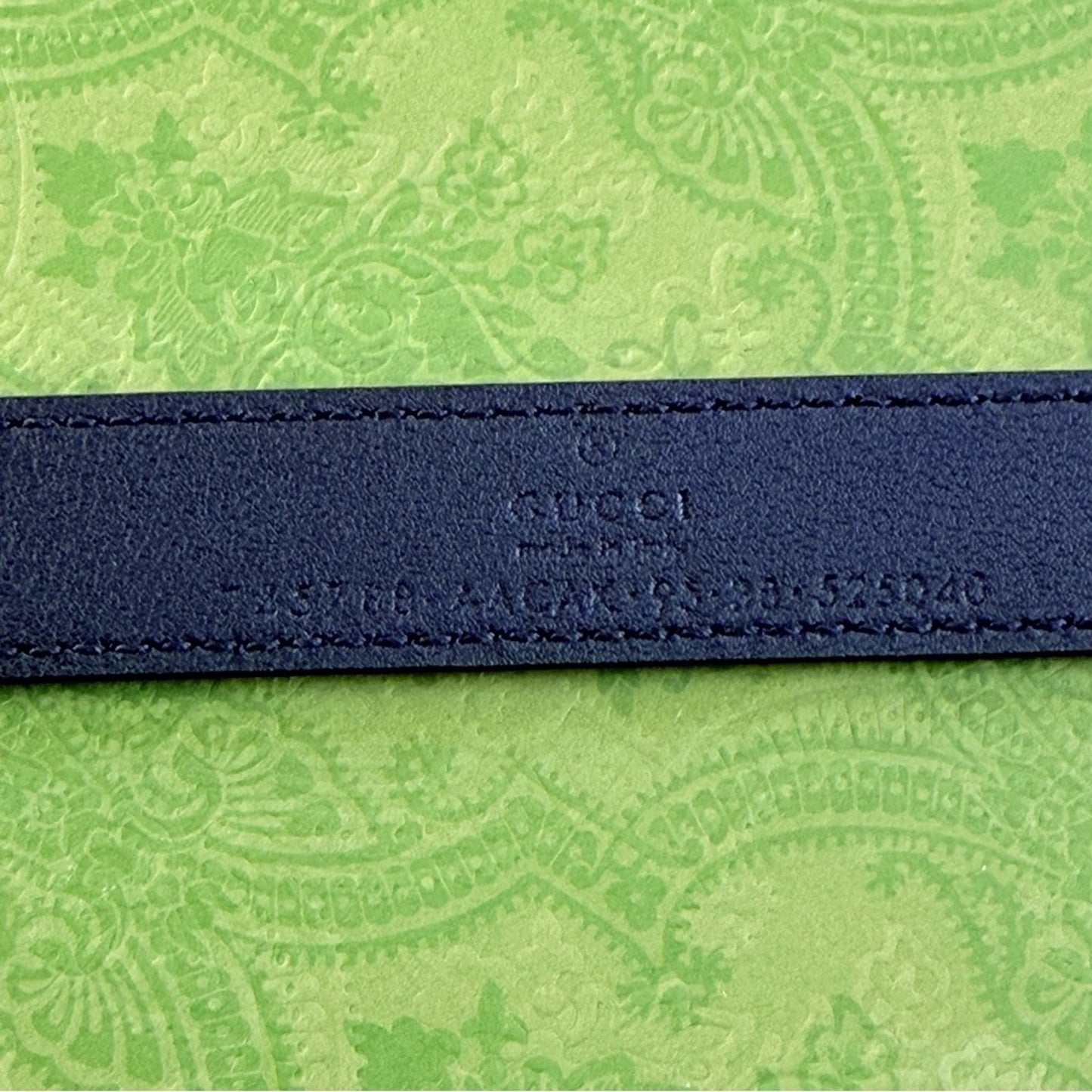 NWT & Box Gucci Black Leather Belt with Python-Wrapped Interlocking G Buckle