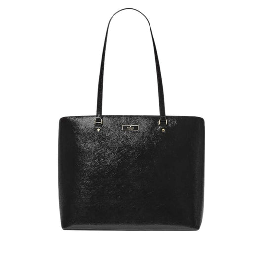Kate Spade Bridget Black Crinkle Patent Large Tote
