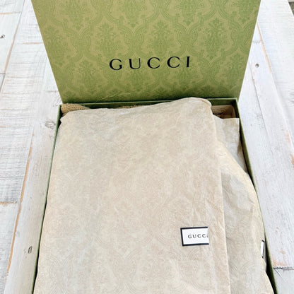 NWT Unisex Adidas x Gucci 100% Wool Cable Knit Extra Long Scarf | Made in Italy