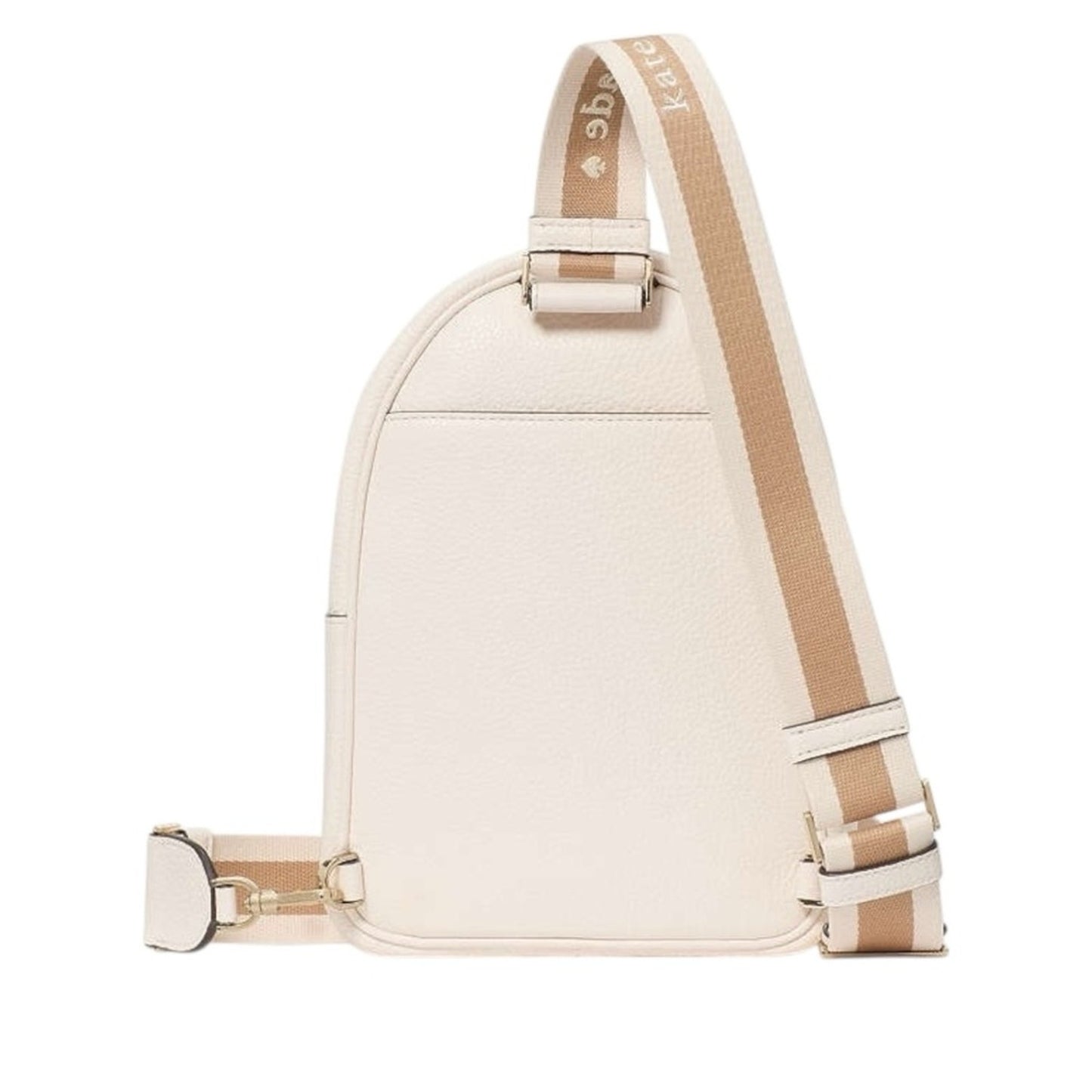 Kate Spade Ivory Cream Pebbled Leather Backpack Bump Bag NWT