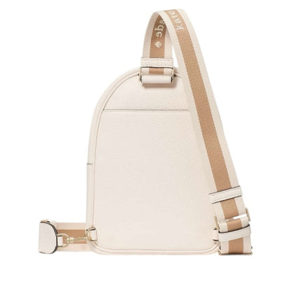 Kate Spade Ivory Cream Pebbled Leather Backpack Bump Bag NWT