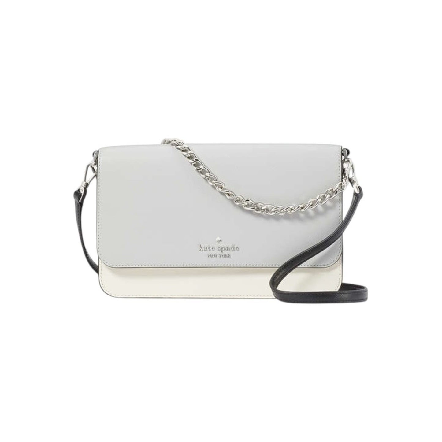 Kate Spade Platinum Grey Colorblock  Convertible Crossbody Shoulder bag NWT
