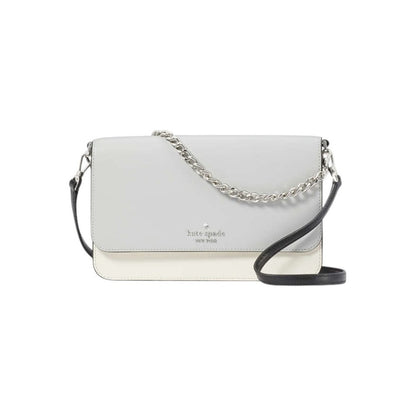 Kate Spade Platinum Grey Colorblock  Convertible Crossbody Shoulder bag NWT