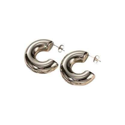 Havana Hoops – 18k Gold Plated Stainless Steel Bold Sculptural Earrings