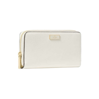 Kate Spade Cream Bridget Crinkle Patent Large Continental Wallet
