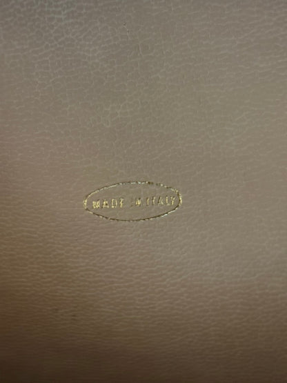 Made in Italy stamp on smooth leather interior