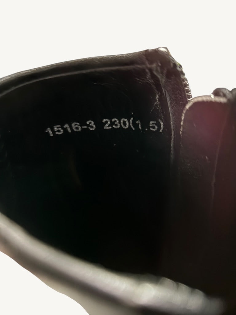Interior marking on Chanel vintage ankle boot showing code 1516-3 230 (1.5)
