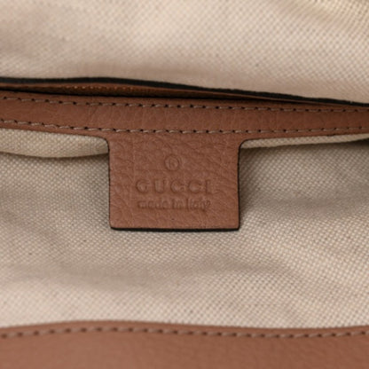 Gucci Pebbled Calfskin Medium Bella Hobo Bag- Cuir (Tan)