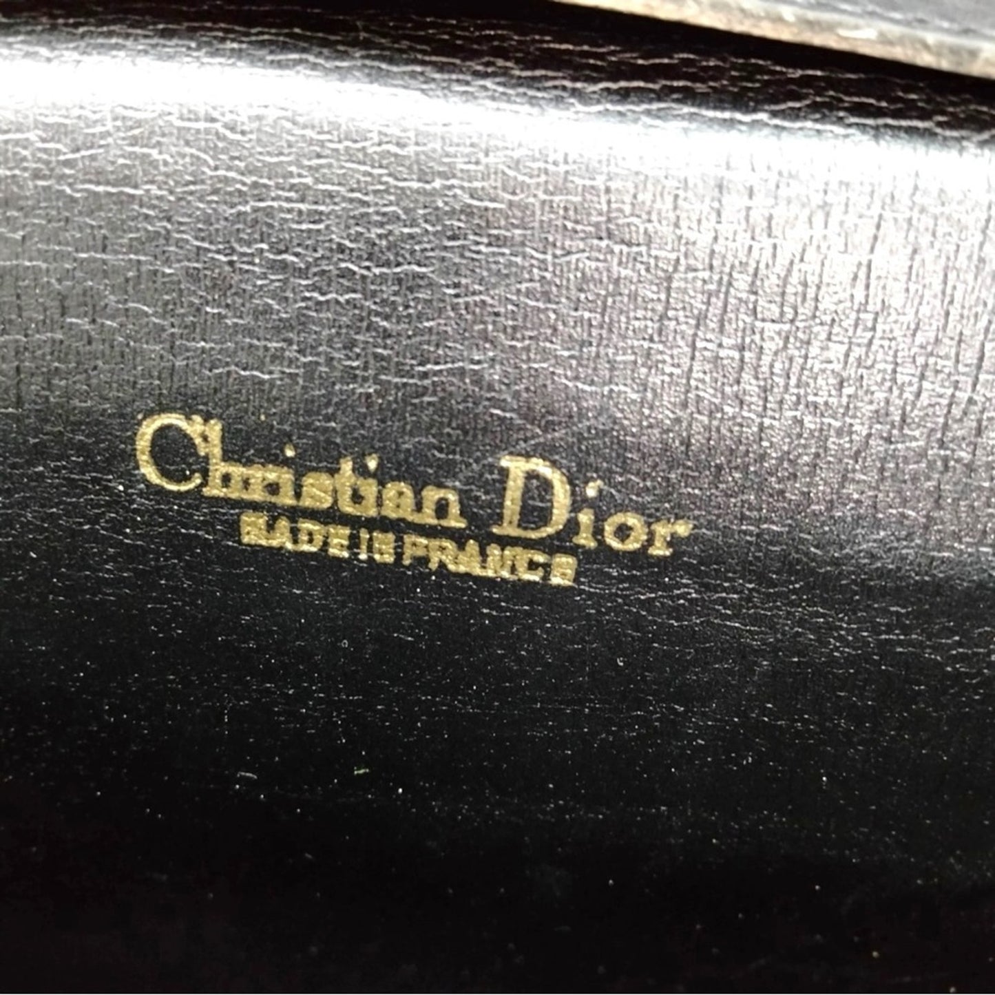 Christian Dior Vintage Black Trotter Canvas Chain Crossbody/Shoulder Bag/ Clutch