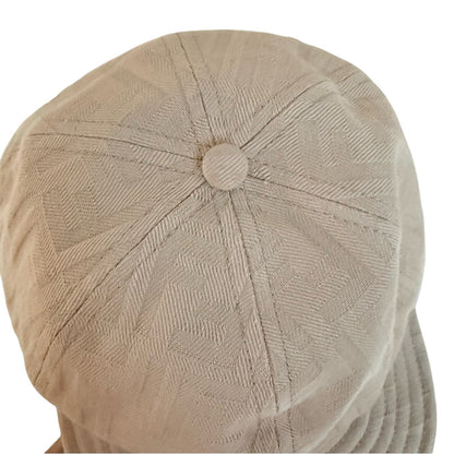 Fendi FF-Motif Cotton Baseball Cap – Beige (Unisex, Adjustable)