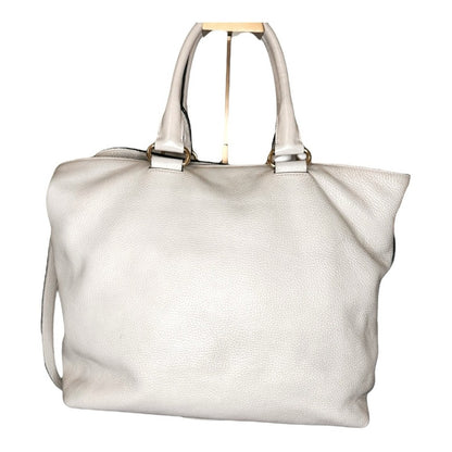 Prada Vitello Daino Front Pocket Shopping Bag in Ivory – Rare & Discontinued