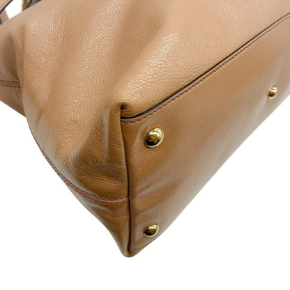 Gucci Soho Brown Patent Leather Satchel Crossbody Bag With Tassel Style 308362