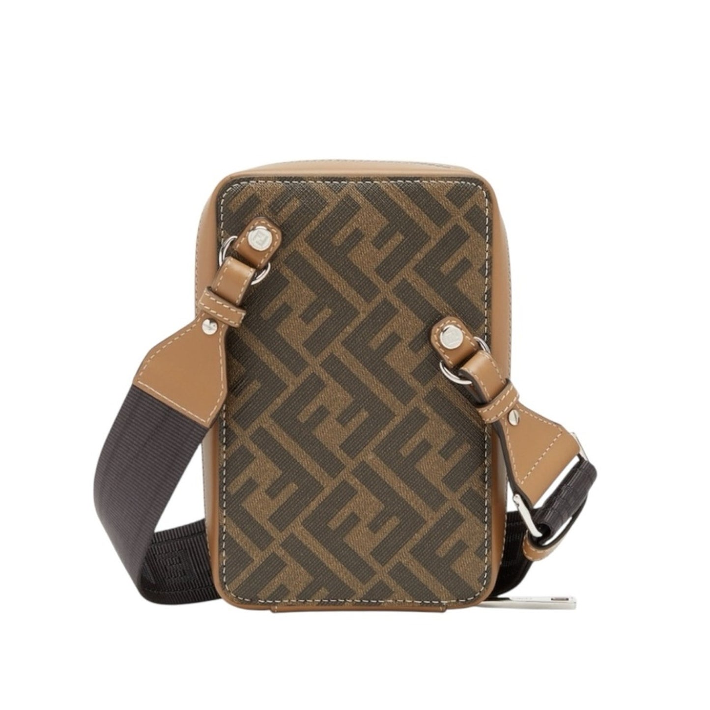 Retail $1,790 RARE NWT Fendi FF-Jacquard Leather Crossbody Bag (Unisex) W/ dust bag