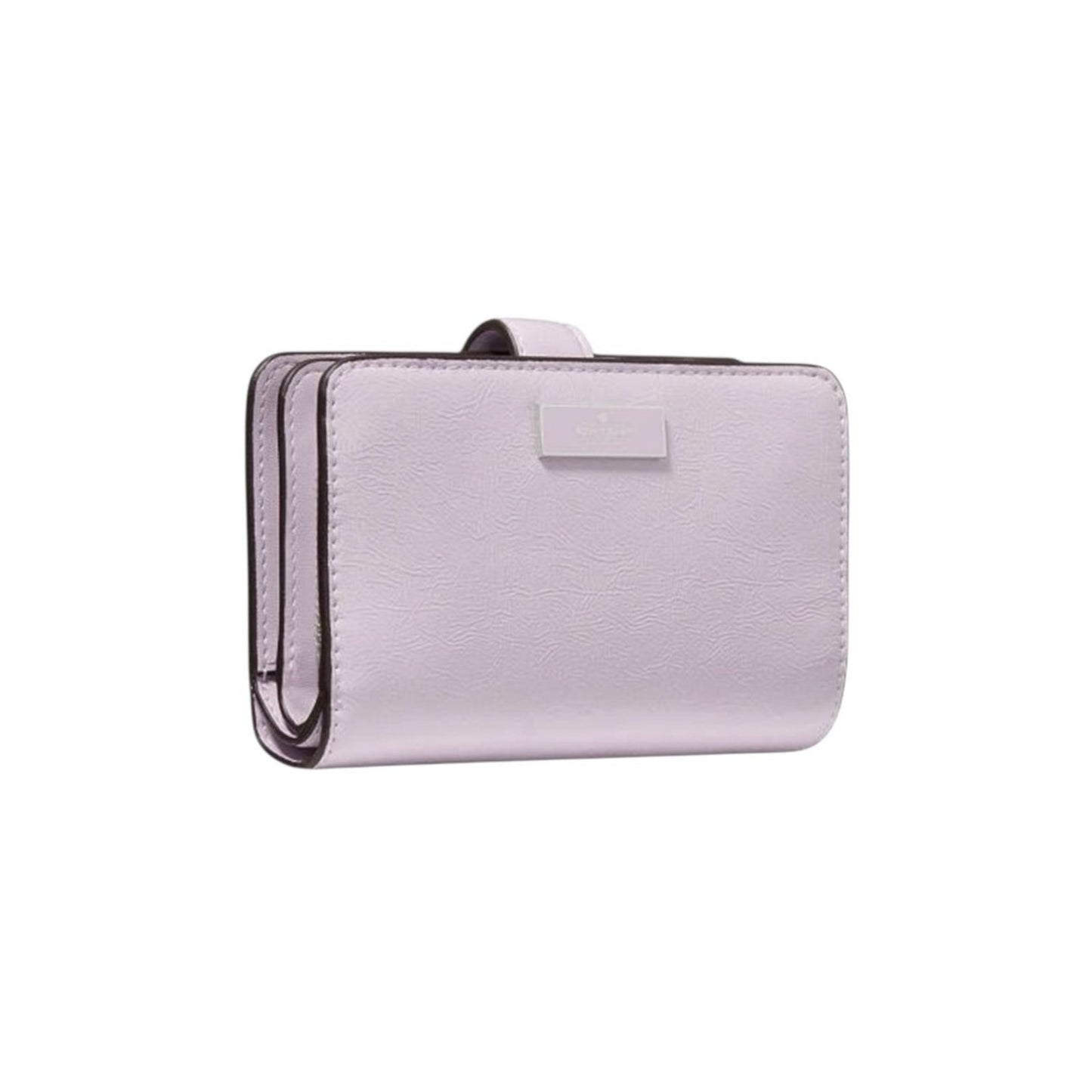 Kate Spade Lilac Bridget Crinkle Patent Medium Compact Bifold Wallet