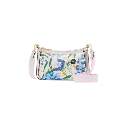 Kate Spade 2-in-1 Lilac & Blue Floral Convertible Crossbody Bag Set $349 MSRP