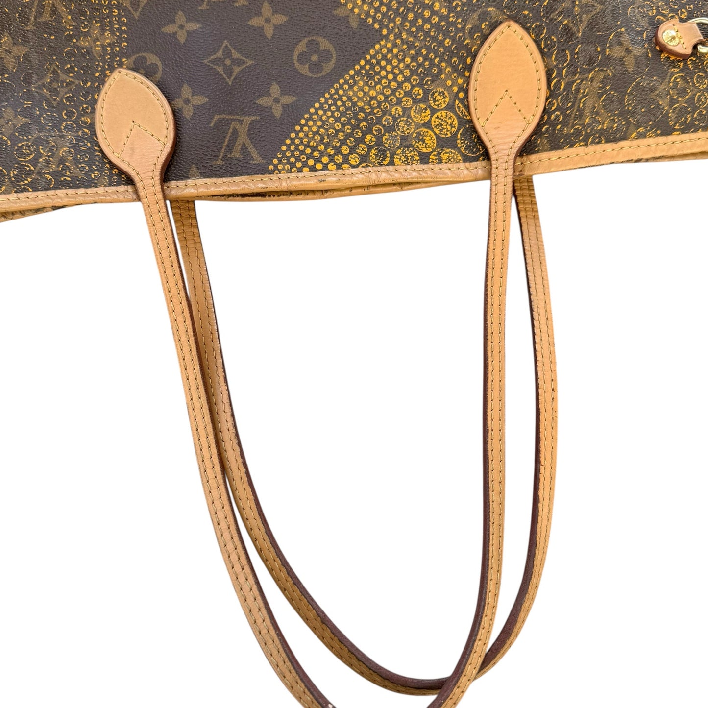 Louis Vuitton x Yayoi Kusama Limited Edition Yellow Waves Neverfull MM Tote