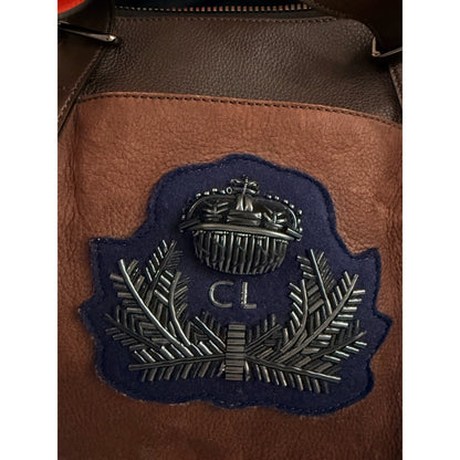 Christian Louboutin Bagdamon Boston Tote Brown Leather Crest Red Sole Travel Bag