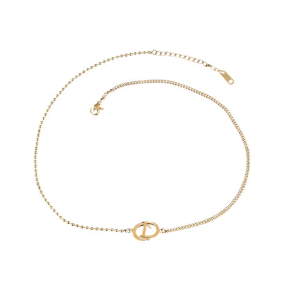 Gold Plated Stainless Steel 3 Piece Set Necklace, Bracelet, and Earrings