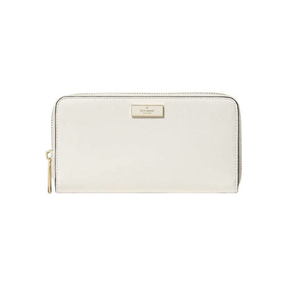 Kate Spade Cream Bridget Crinkle Patent Large Continental Wallet
