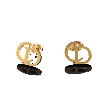 Gold Plated Stainless Steel 3 Piece Set Necklace, Bracelet, and Earrings