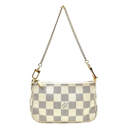 Louis Vuitton Mini Pochette Accessories Damier Azur N58010 Chain Pouch France