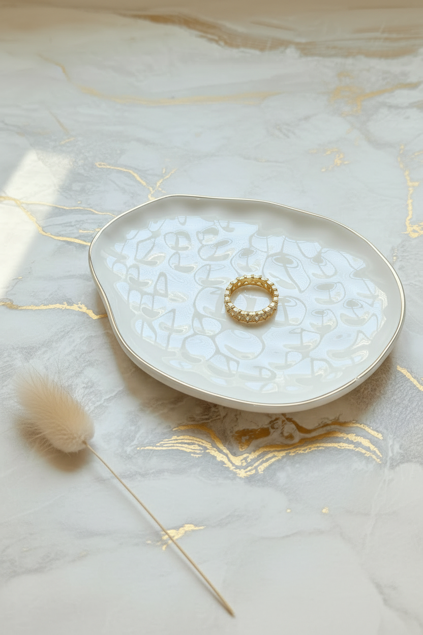 Gold Ring — Pampas Grass Portrait