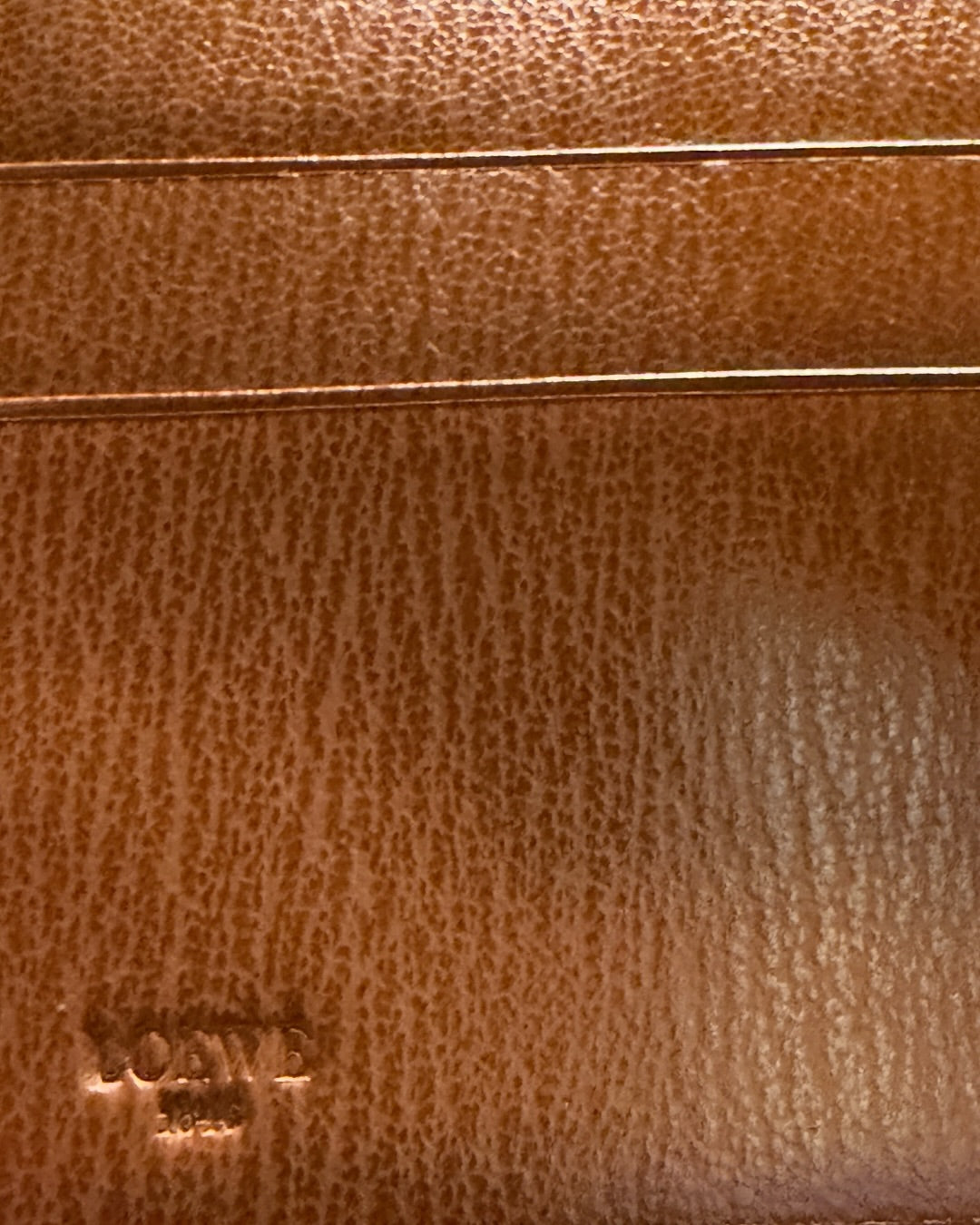 Interior Loewe embossed branding