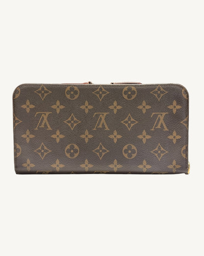 Louis Vuitton Insolite Organizer Wallet with brown Monogram canvas exterior, straight-on view
