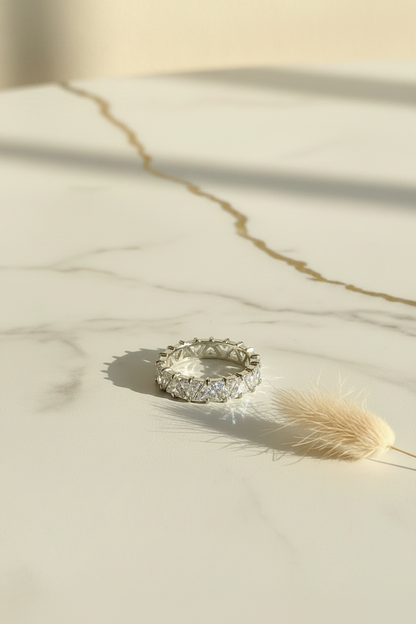 Silver Ring — Pampas Grass Portrait