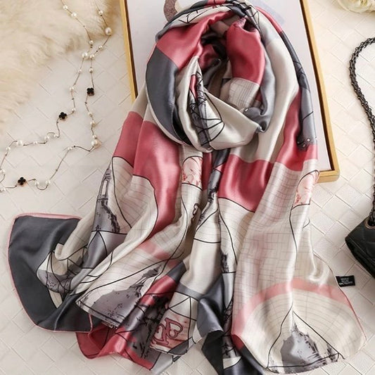 Hillier Silk-Emulation Satin Large Scarf